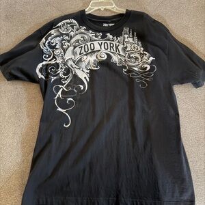 Zoo York Black and White Swirl Graphic Tee